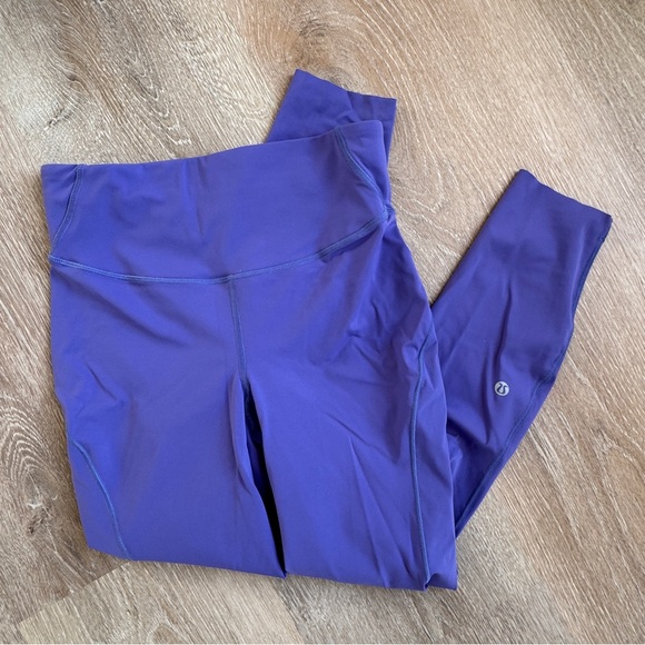 Lululemon base pace high rise running tight legging 25" nulux 6 charged indigo - Picture 3 of 6